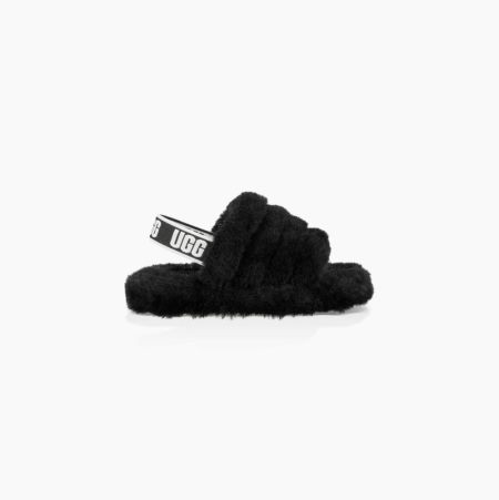 UGG Fluff Yeah - Badesandaler Barn - Svart (NO-A727)